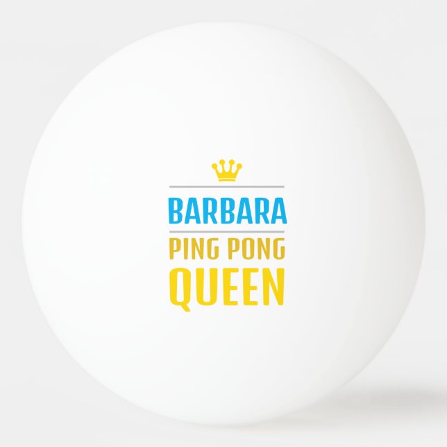 Pelota De Ping Pong Barbara (Anverso)