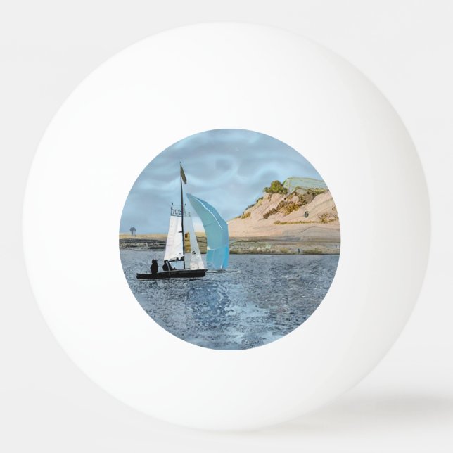 PELOTA DE PING PONG BARCO DE VELA (Anverso)