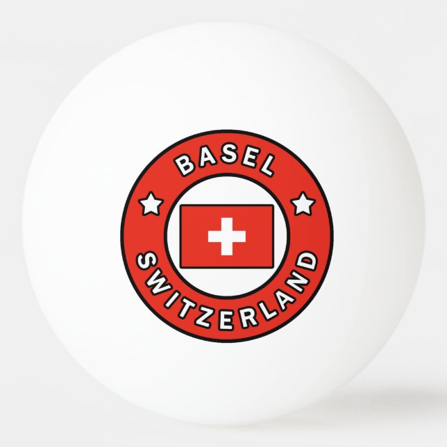 Pelota De Ping Pong Basilea Suiza (Anverso)