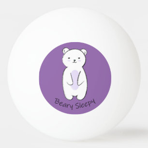 Pelota De Ping Pong Beary Sleepy Bear