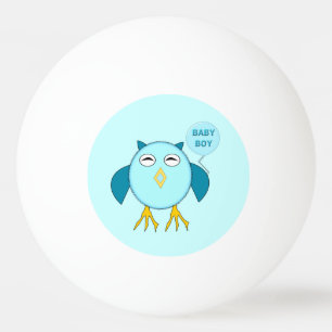 Pelota De Ping Pong Bebé azul lindo Owl Ping Pong Ball