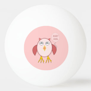 Pelota De Ping Pong Bebé rosa lindo Lechuza Ping Pong Ball