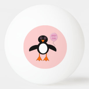 Pelota De Ping Pong Bebé rosa lindo Pingüino Ping Pong Ball