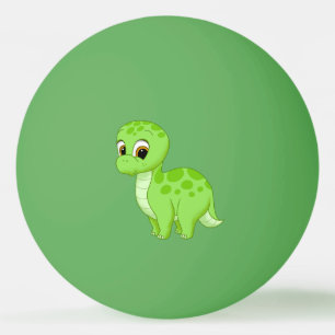 Pelota De Ping Pong Bebé verde dulce Brontosauro Dinosaurio