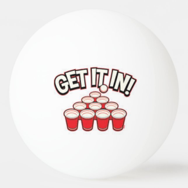 Pelota De Ping Pong Beer Pong (Anverso)