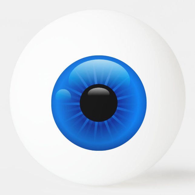 Pelota De Ping Pong Béisbol azul (Anverso)