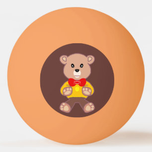 Pelota De Ping Pong Beisge Teddy Bear Brown