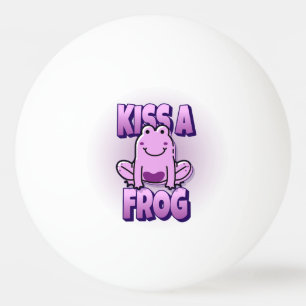 Pelota De Ping Pong Besar una rana rosa