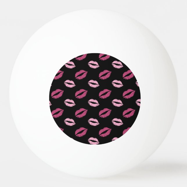 Pelota De Ping Pong Besos Rosados (Anverso)