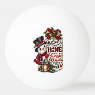 Pelota De Ping Pong Bienvenido a casa por Navidad