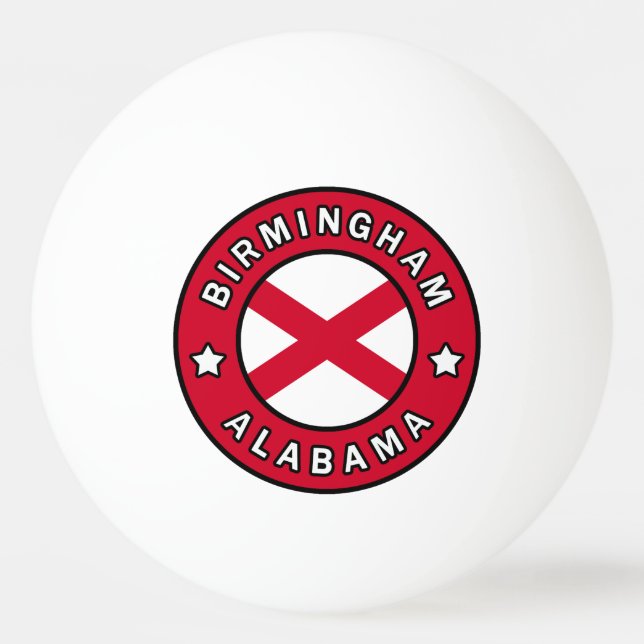 Pelota De Ping Pong Birmingham Alabama (Anverso)