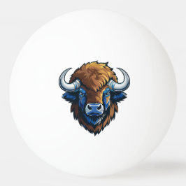 Pelota De Ping Pong bisonte de cuernos grandes
