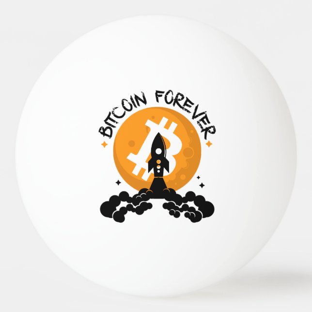 Pelota De Ping Pong Bitcoin Forever (Anverso)