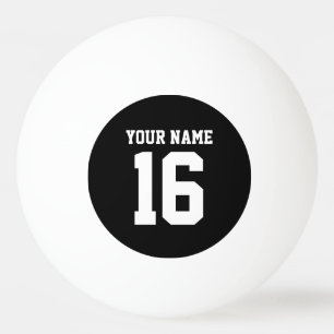 Pelota De Ping Pong Black Sporty Team Jersey