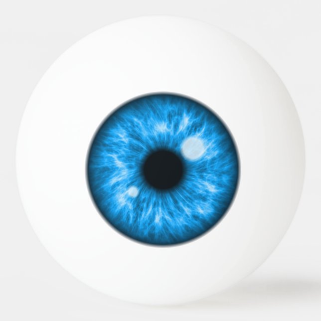 Pelota De Ping Pong Blue Eye Funny (Anverso)