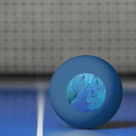 Pelota De Ping Pong Blue feathers