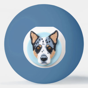 Pelota De Ping Pong Blue Heeler Dog 3D Inspirado