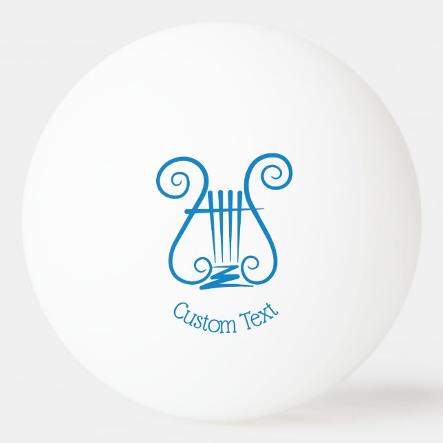 Pelota De Ping Pong Blue Lyre (Anverso)