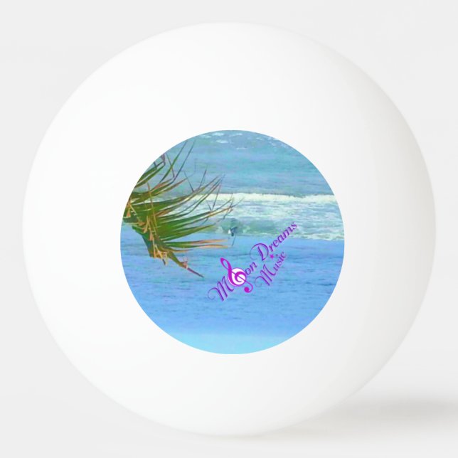 Pelota De Ping Pong Blue ocean Pink Pong Ball (Anverso)