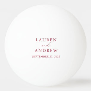 Pelota De Ping Pong Boda de Vino Rojo Personalizado Ping Pong Ball