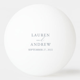 Pelota De Ping Pong Boda gris azul turbio personalizado