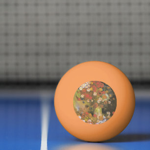 Pelota De Ping Pong Bodegón floral de Van Gogh Amapolas y rosas rojas