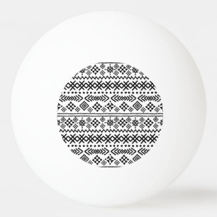 Pelota De Ping Pong Boho de arte tribal: sin costuras geométricas.
