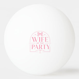 Pelota De Ping Pong Bolsa tote de la esposa de la fiesta