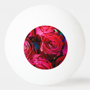 Pelota De Ping Pong Bonito Bunch De Rosas Rojas