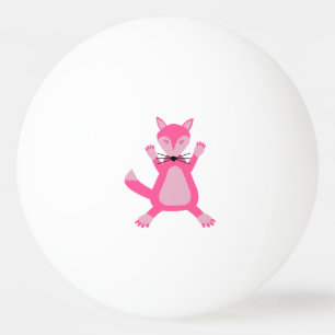 Pelota De Ping Pong Bonito Pink Baby Fox