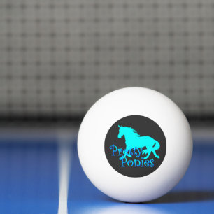 Pelota De Ping Pong Bonitos Ponies Official