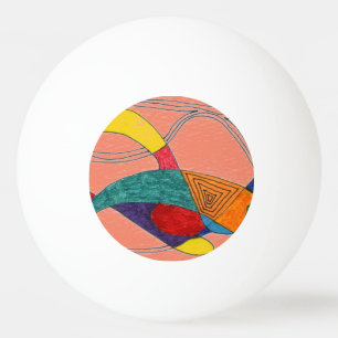 Pelota De Ping Pong "Boomerangs on Pink" Resumen de Ping Pong Ball