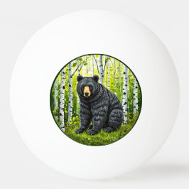 Pelota De Ping Pong 🐻 Bosque Brillante del Oso Negro ❄️ Bosque de Abe