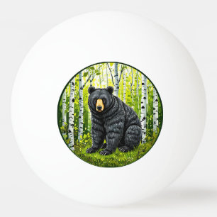 Pelota De Ping Pong 🐻 Bosque Brillante del Oso Negro ❄️ Bosque de Abe