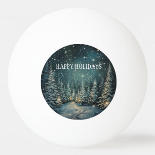 Pelota De Ping Pong Bosque de invierno