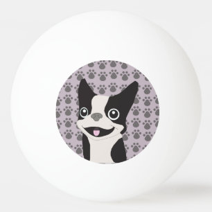 Pelota De Ping Pong Boston Terrier, lavanda púrpura