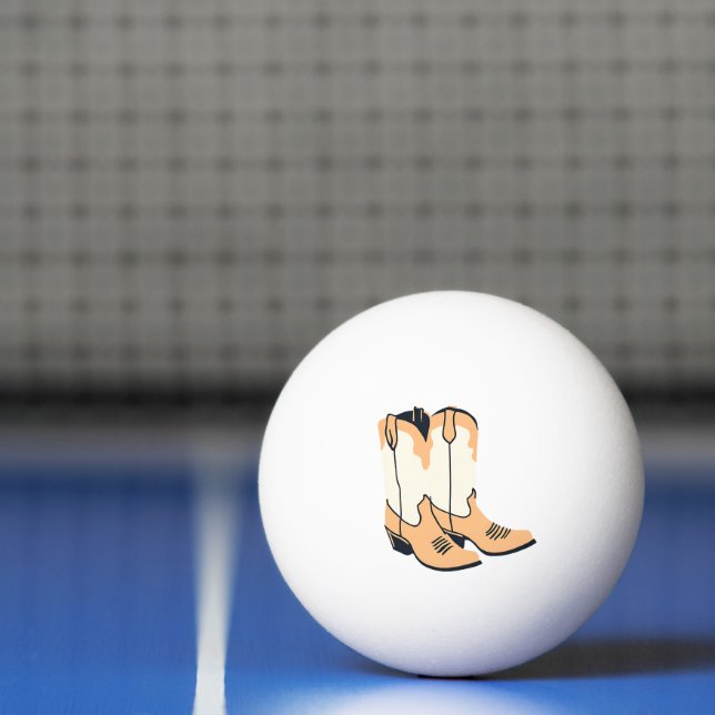 Pelota De Ping Pong Botas de vaquero marrones (Neto)