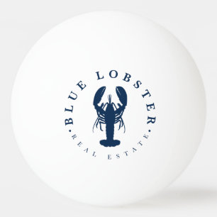 Pelota De Ping Pong Botón de Blue Lobster Inmobiliaria