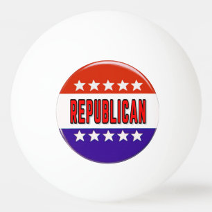 Pelota De Ping Pong Botón Republicano