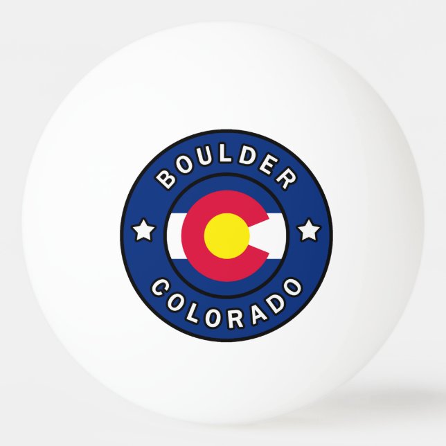 Pelota De Ping Pong Boulder Colorado (Anverso)