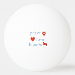 Pelota De Ping Pong Boxeadores de amor por la paz