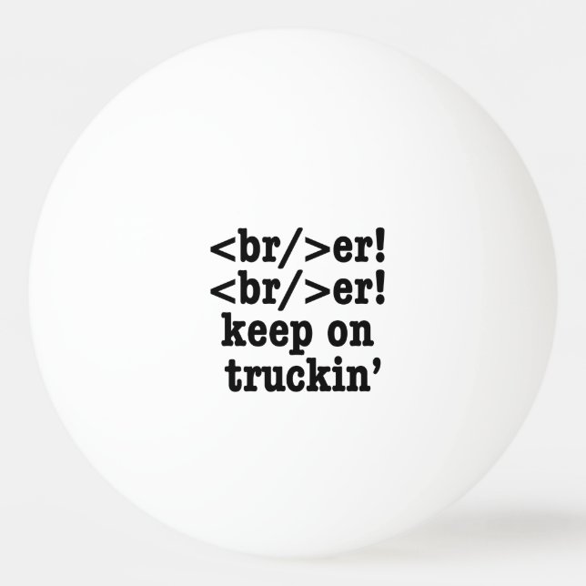 Pelota De Ping Pong ¡breaker! ¡seguir en camionera' // Código HTML (Anverso)
