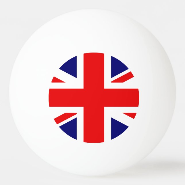Pelota De Ping Pong British Flag United Kingdom of England (Anverso)