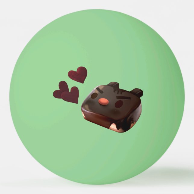 Pelota De Ping Pong Brownie de chocolate (Anverso)