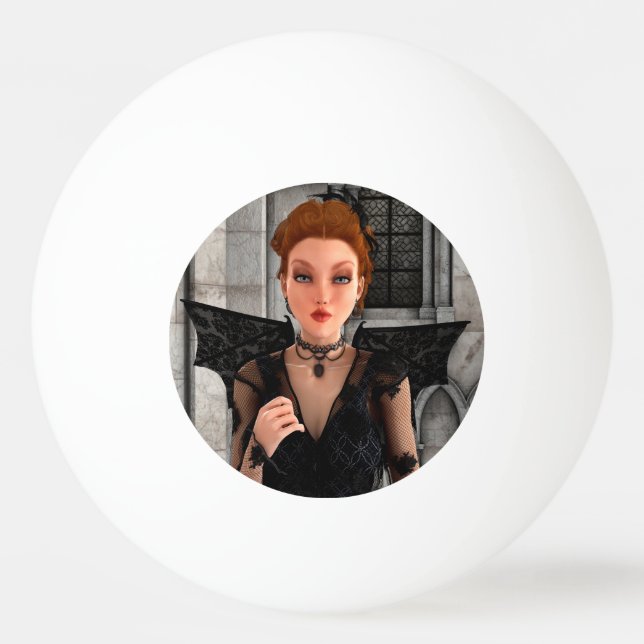 Pelota De Ping Pong Bruja Hermosa (Anverso)