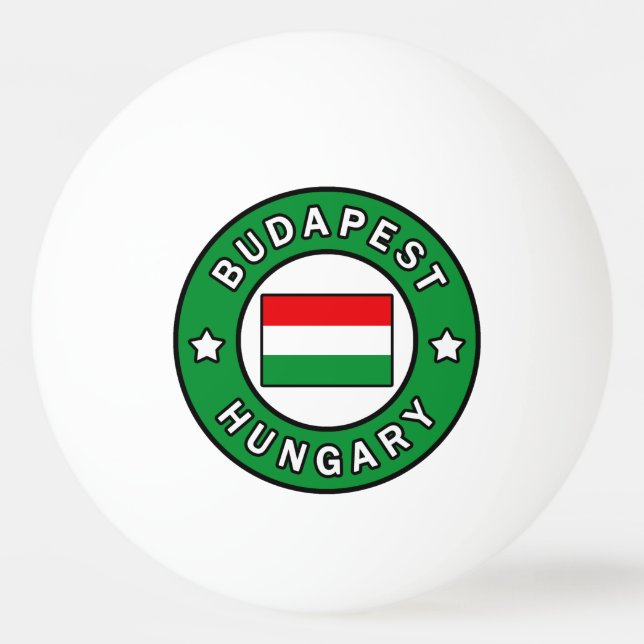 Pelota De Ping Pong Budapest Hungría (Anverso)