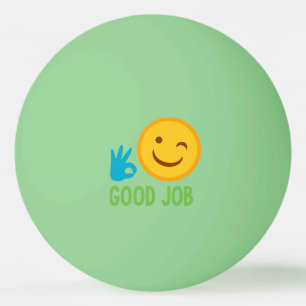 Pelota De Ping Pong Buena emoji del trabajo