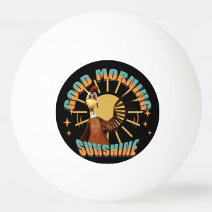 Pelota De Ping Pong Buenos Días Sol Funny Rooster