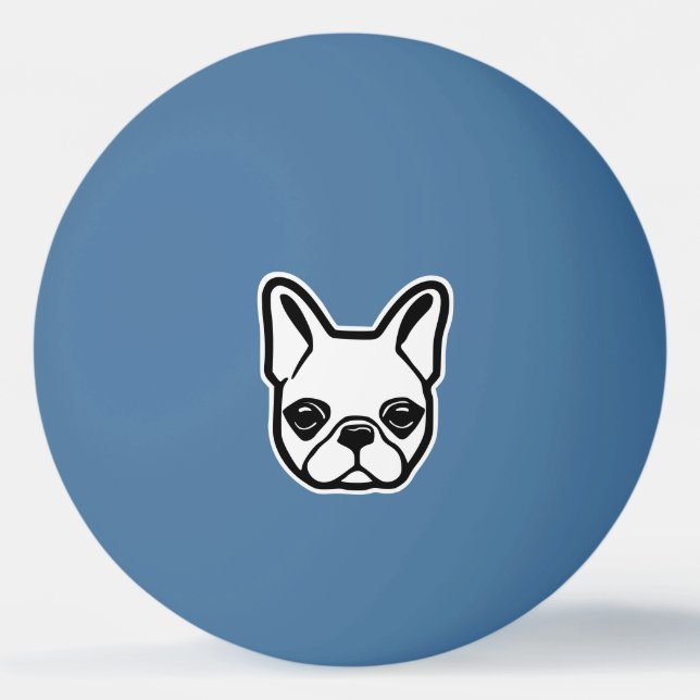 Pelota De Ping Pong Bulldog francés (Anverso)