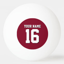 Pelota De Ping Pong Burgundy Sporty Team Jersey
